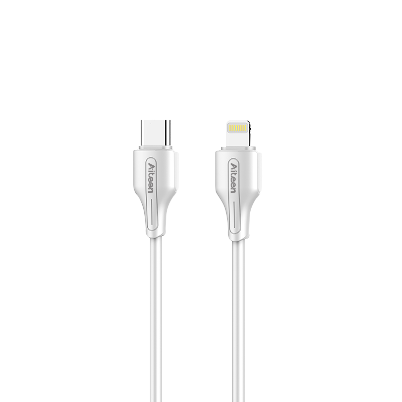 A03-CLW Type-C to Lightining Cable 1m Support QC fast charging White Color